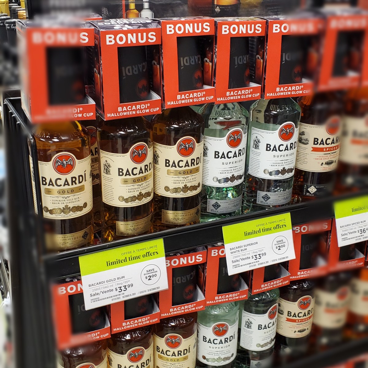 Bacardi at Local Wine Shop