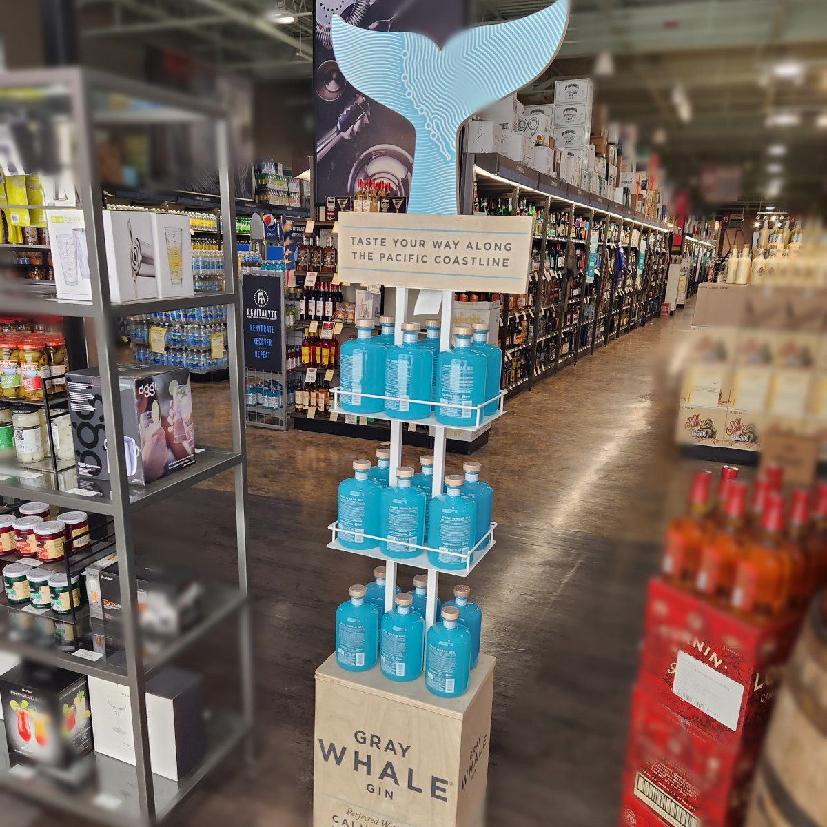 Gray Whale Gin at Local Wine Shop