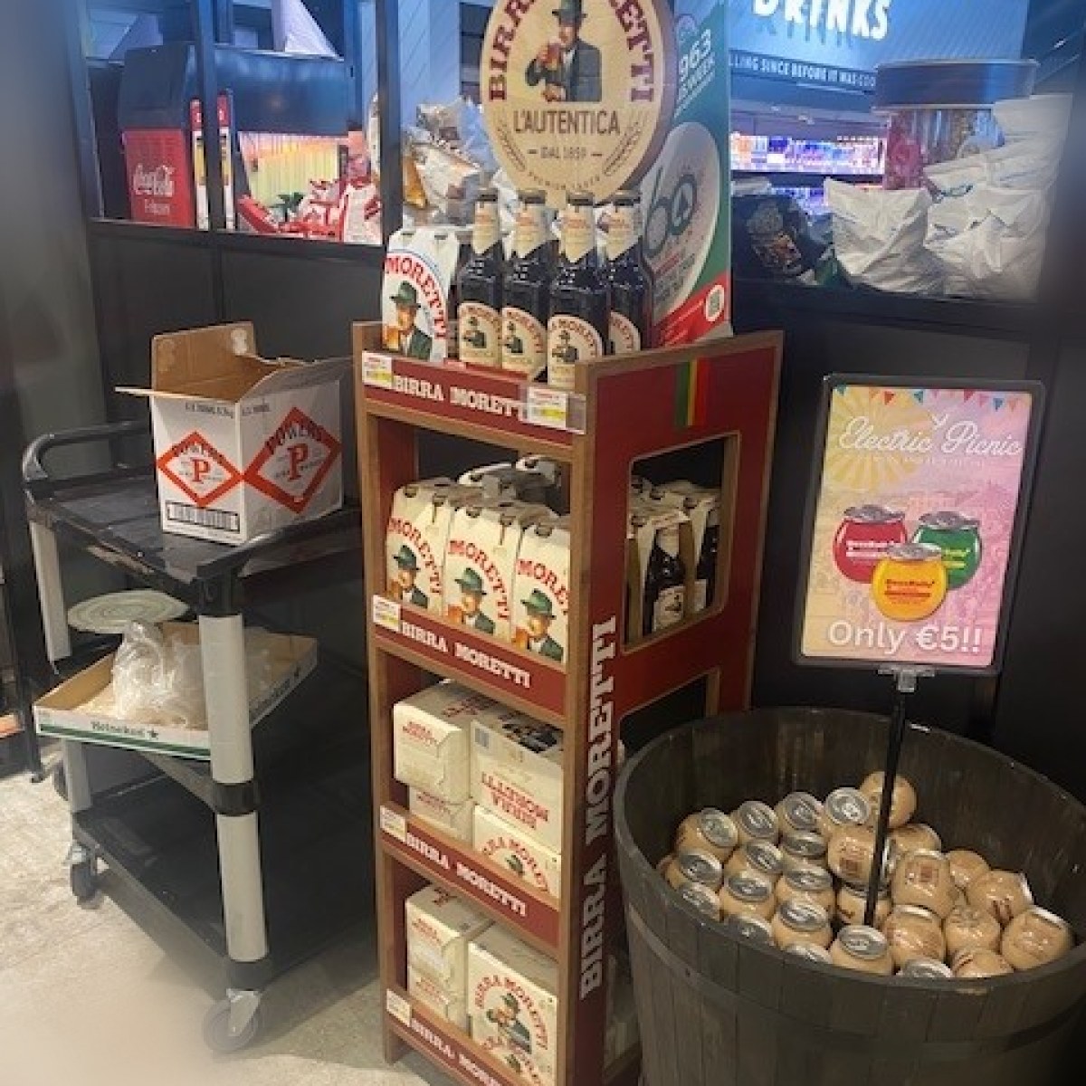 Birra Moretti at Local Wine Shop