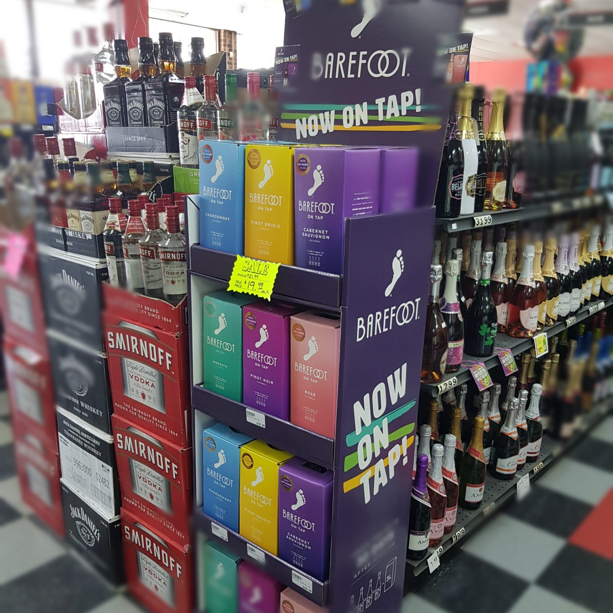 Barefoot at Local Wine Shop