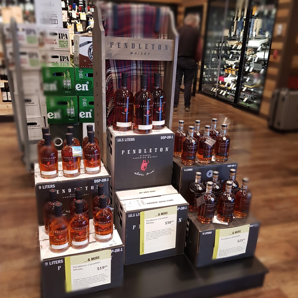 Pendleton at Local Wine Shop