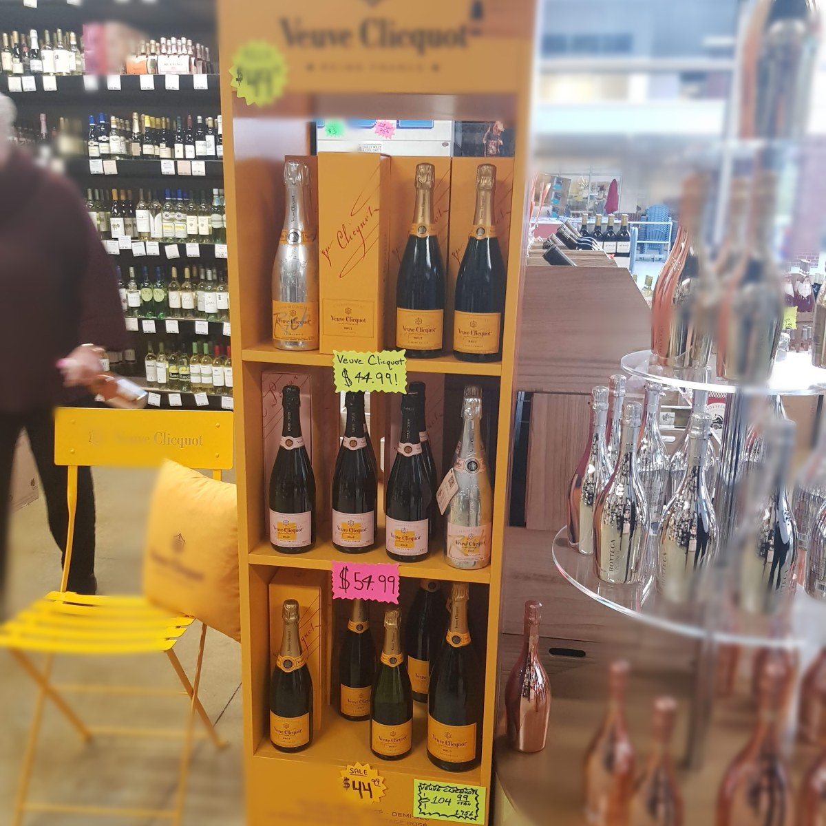 Veuve Clicquot at Local Wine Shop