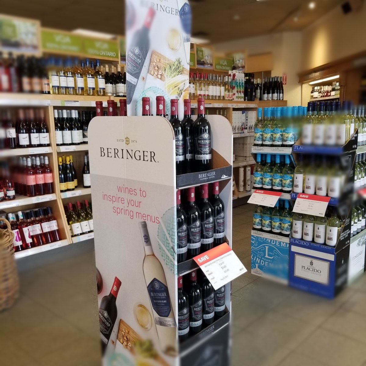 Beringer at BC Liquor