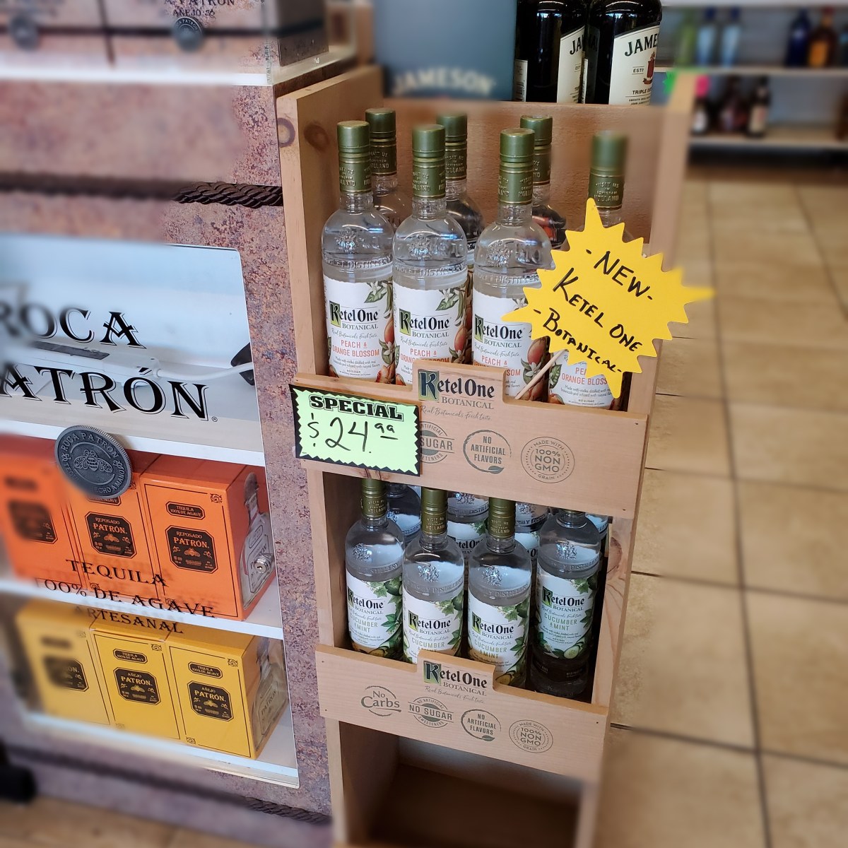 In-store display at Waitrose