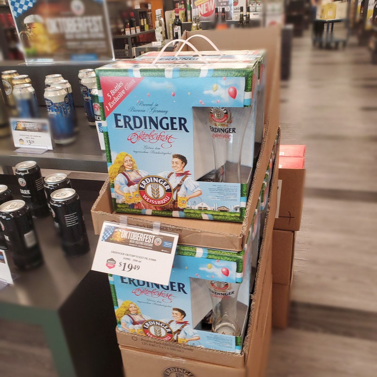 Erdinger at Local Wine Shop