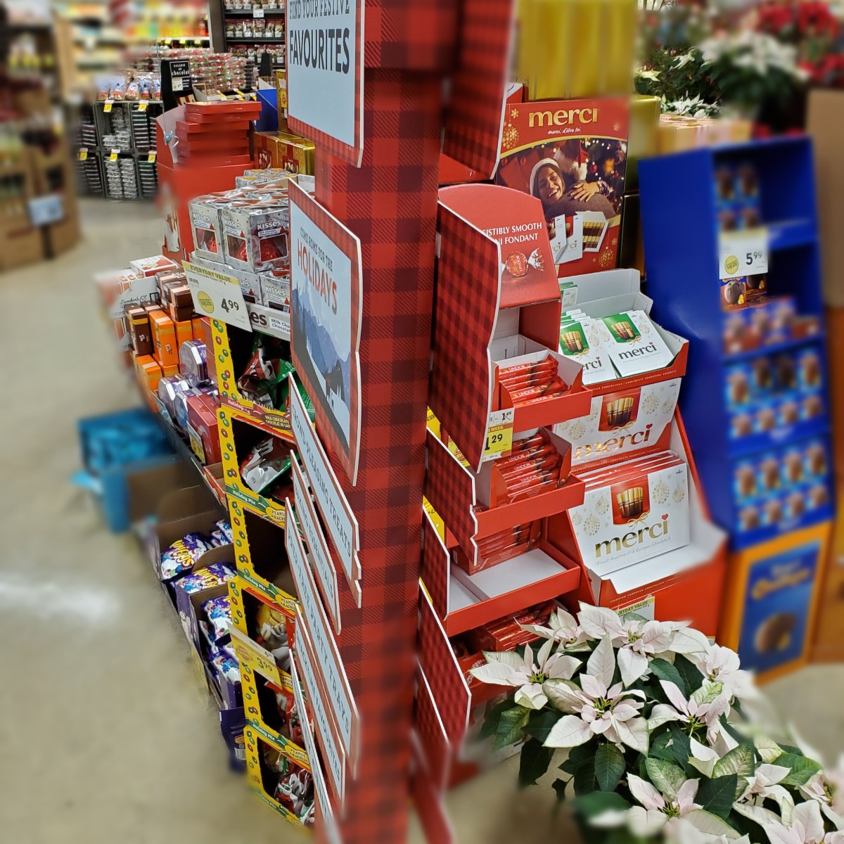 In-store display at Target