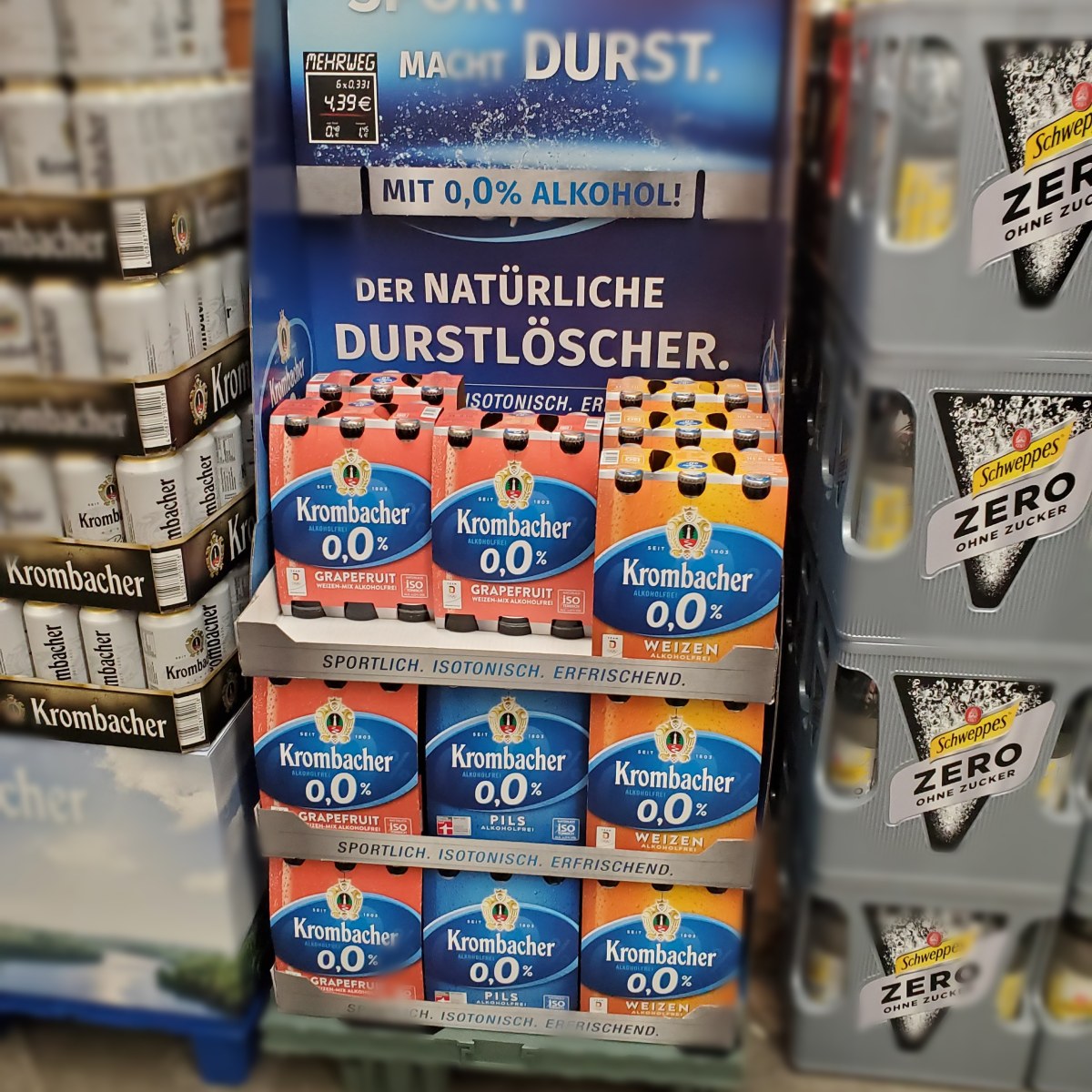 Krombacher at Local Wine Shop
