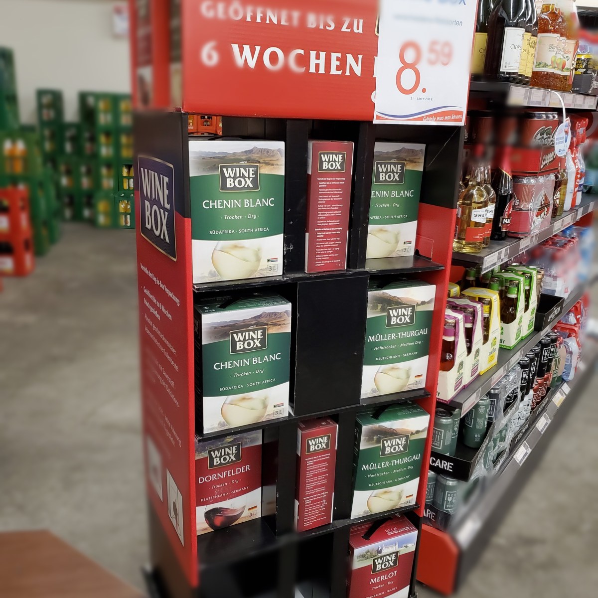 Wine Box at Tesco Ireland