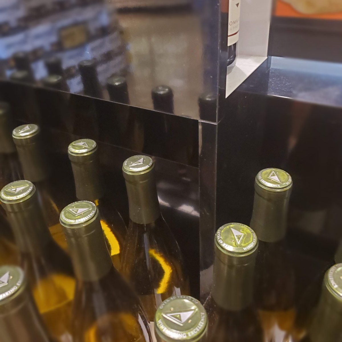 In-store display at Local Wine Shop