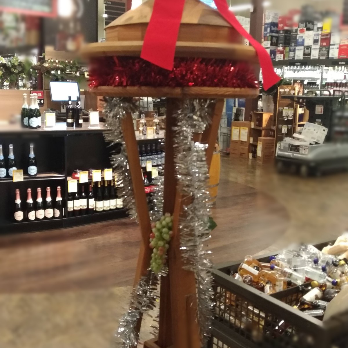 In-store display at Local Wine Shop