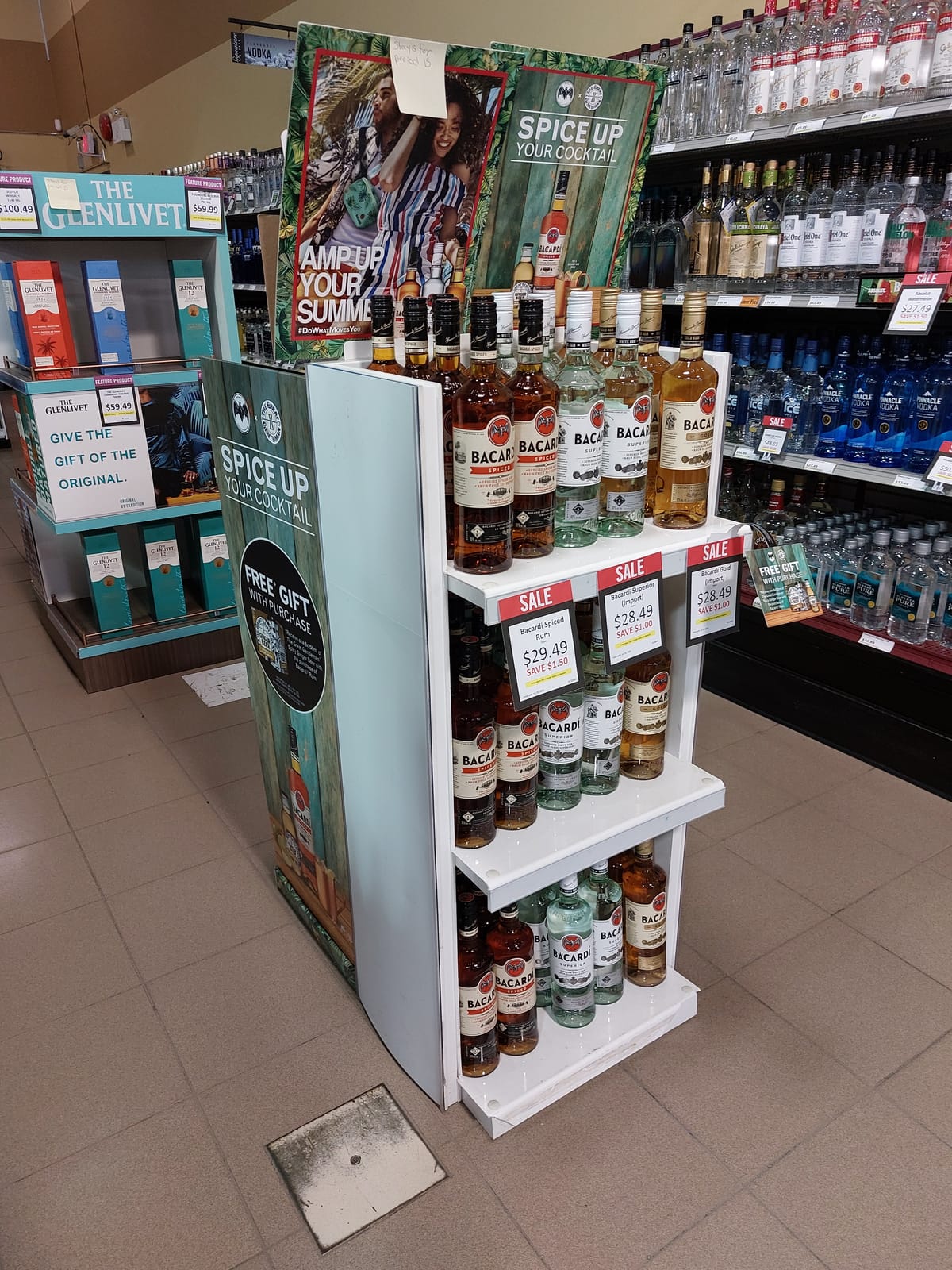 Bacardi at Local Wine Shop