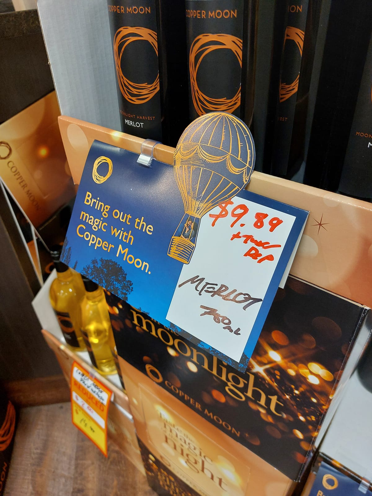 Copper Moon at Local Wine Shop