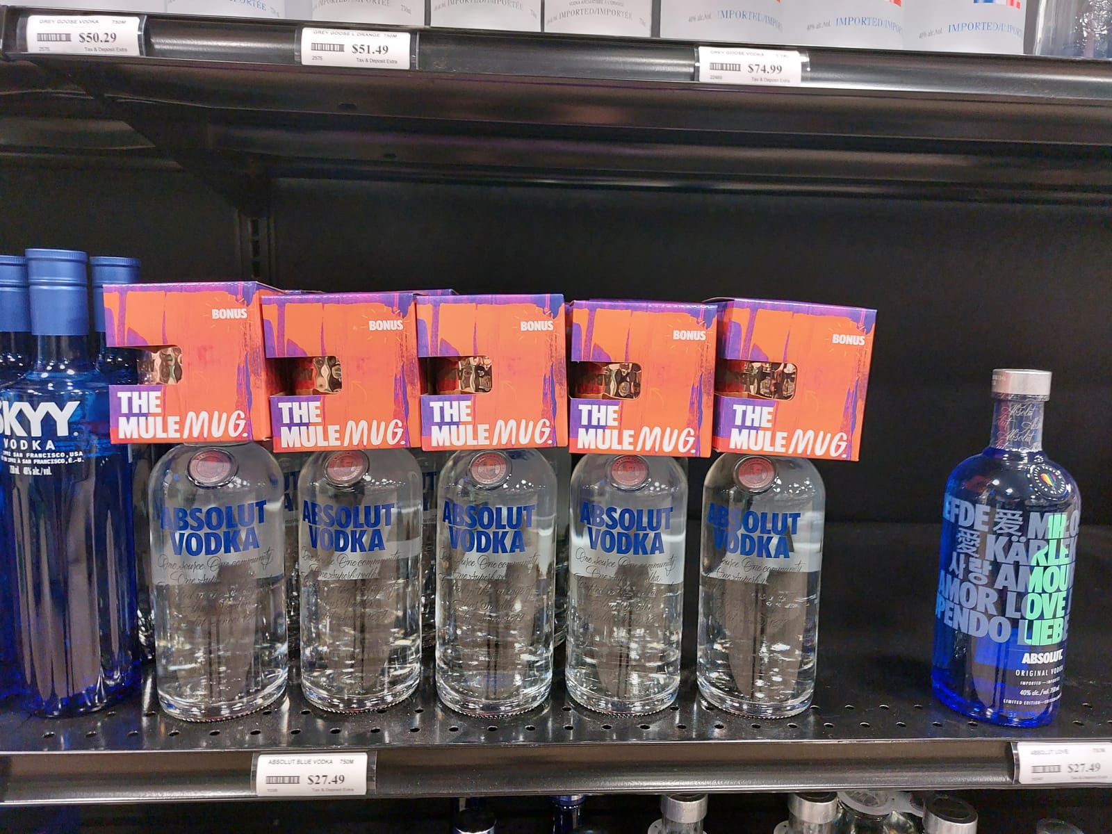 Absolut at LCBO