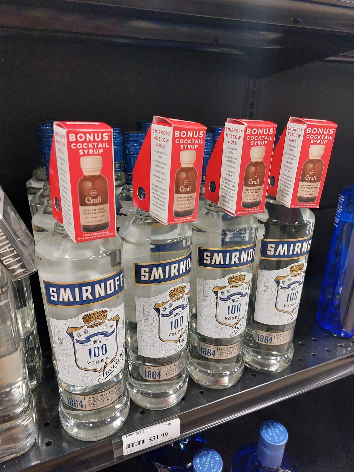 Smirnoff at Local Wine Shop