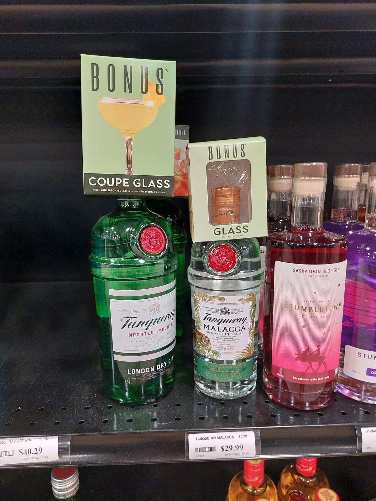 Tanqueray at Binny's