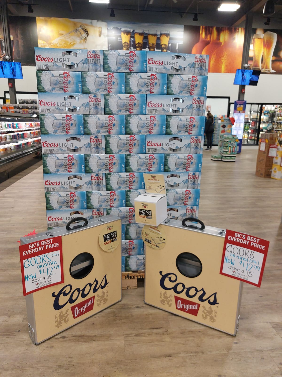 Coors Light at Local Wine Shop