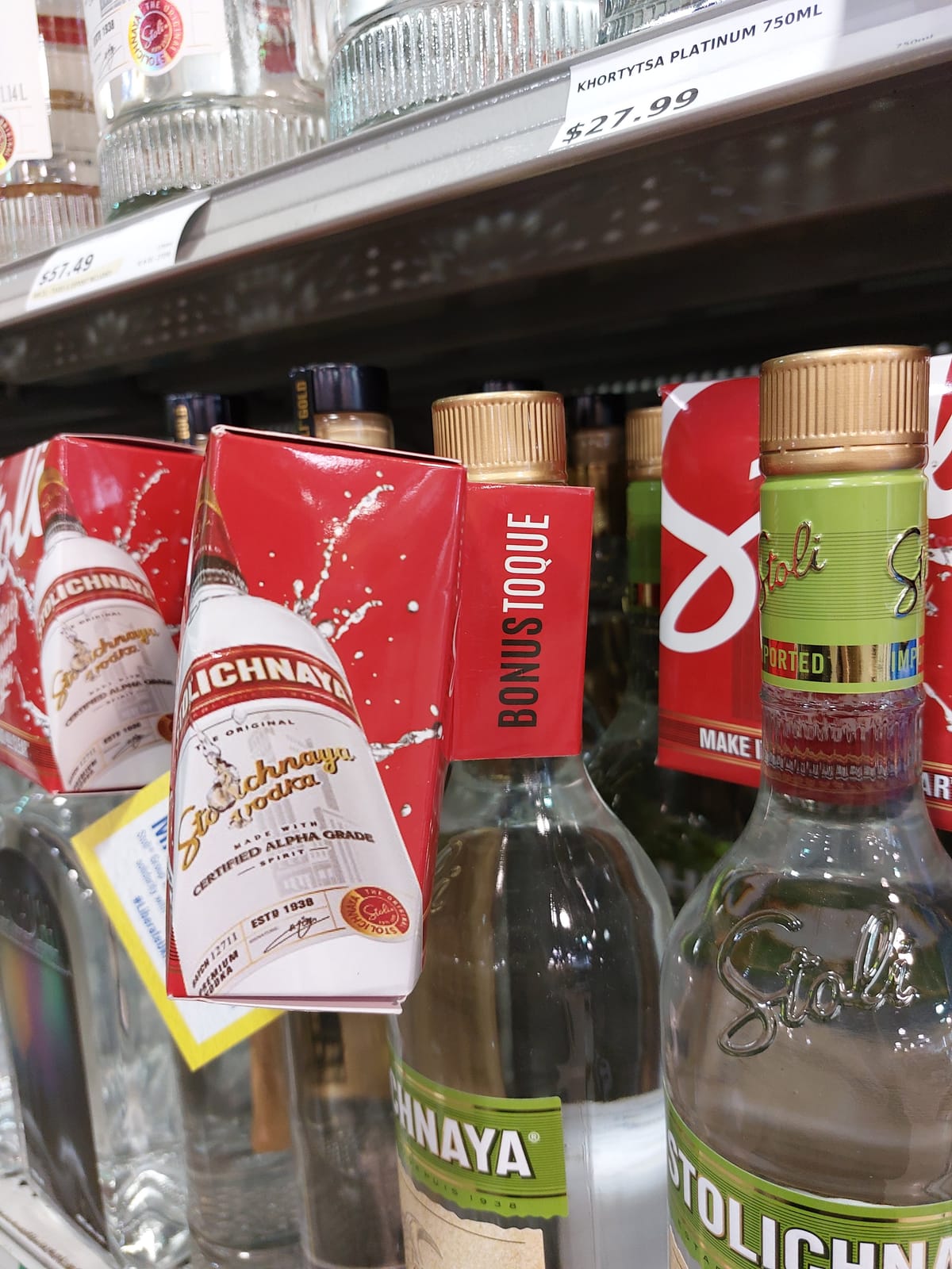 Stolichnaya at LCBO