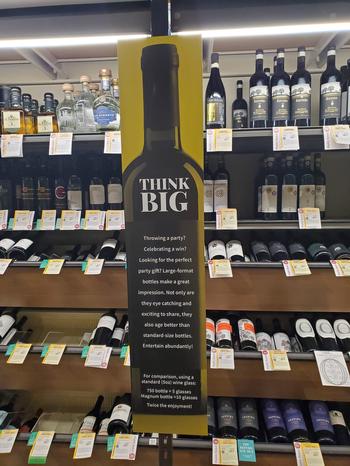 In-store display at Waitrose