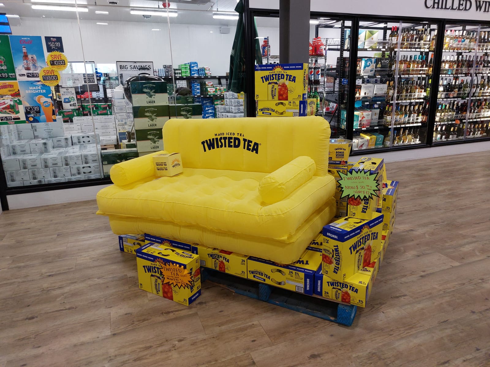 Twisted Tea at Local Wine Shop