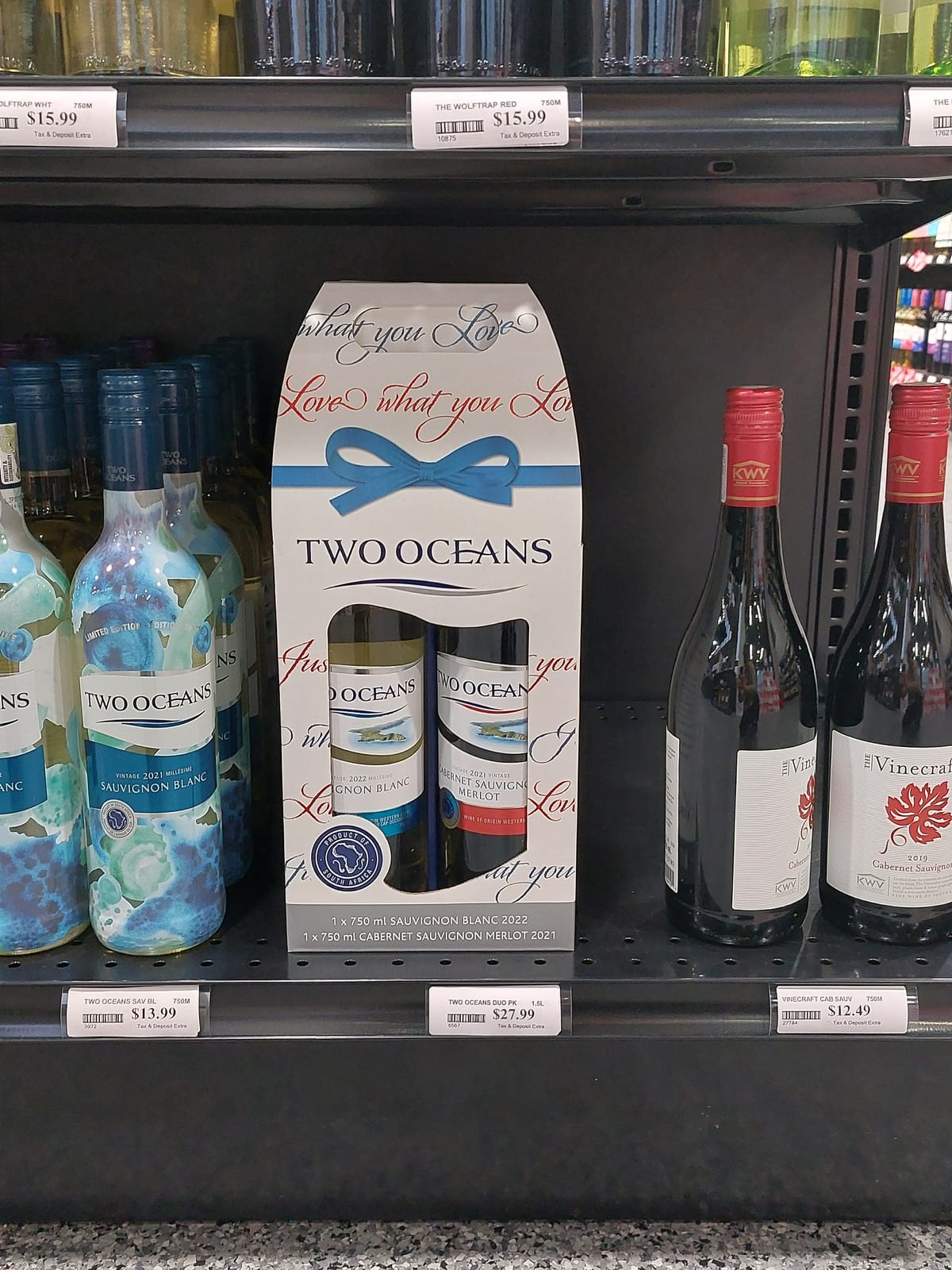 Two Oceans at Local Wine Shop