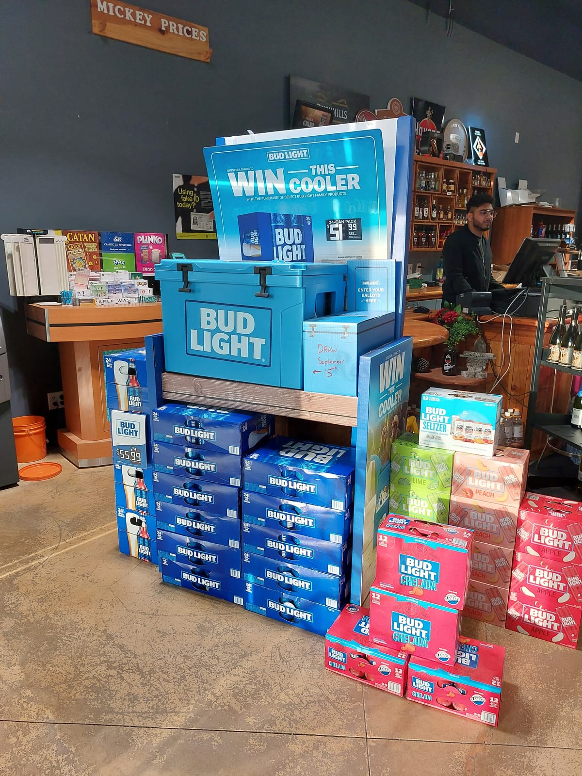 Bud Light at Local Wine Shop