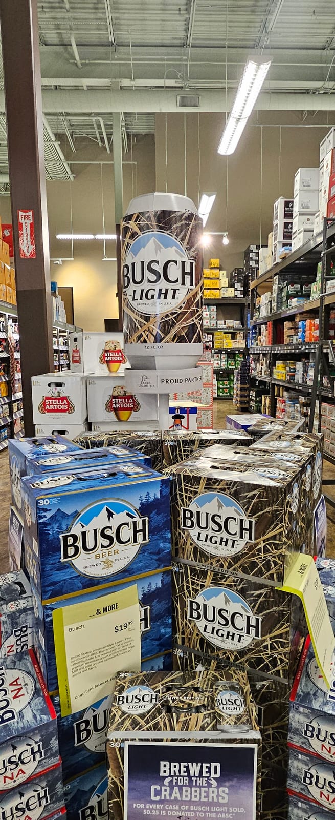 Busch at Local Wine Shop