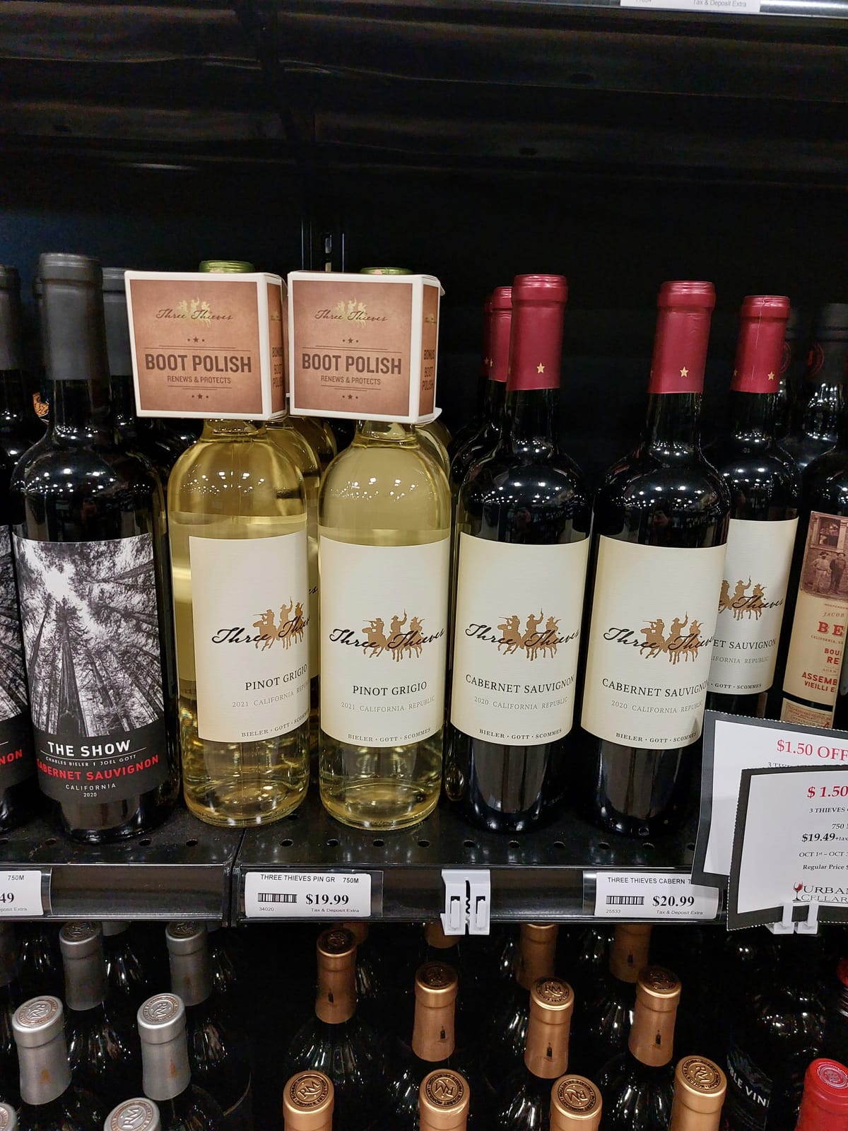 Three Thieves at Local Wine Shop