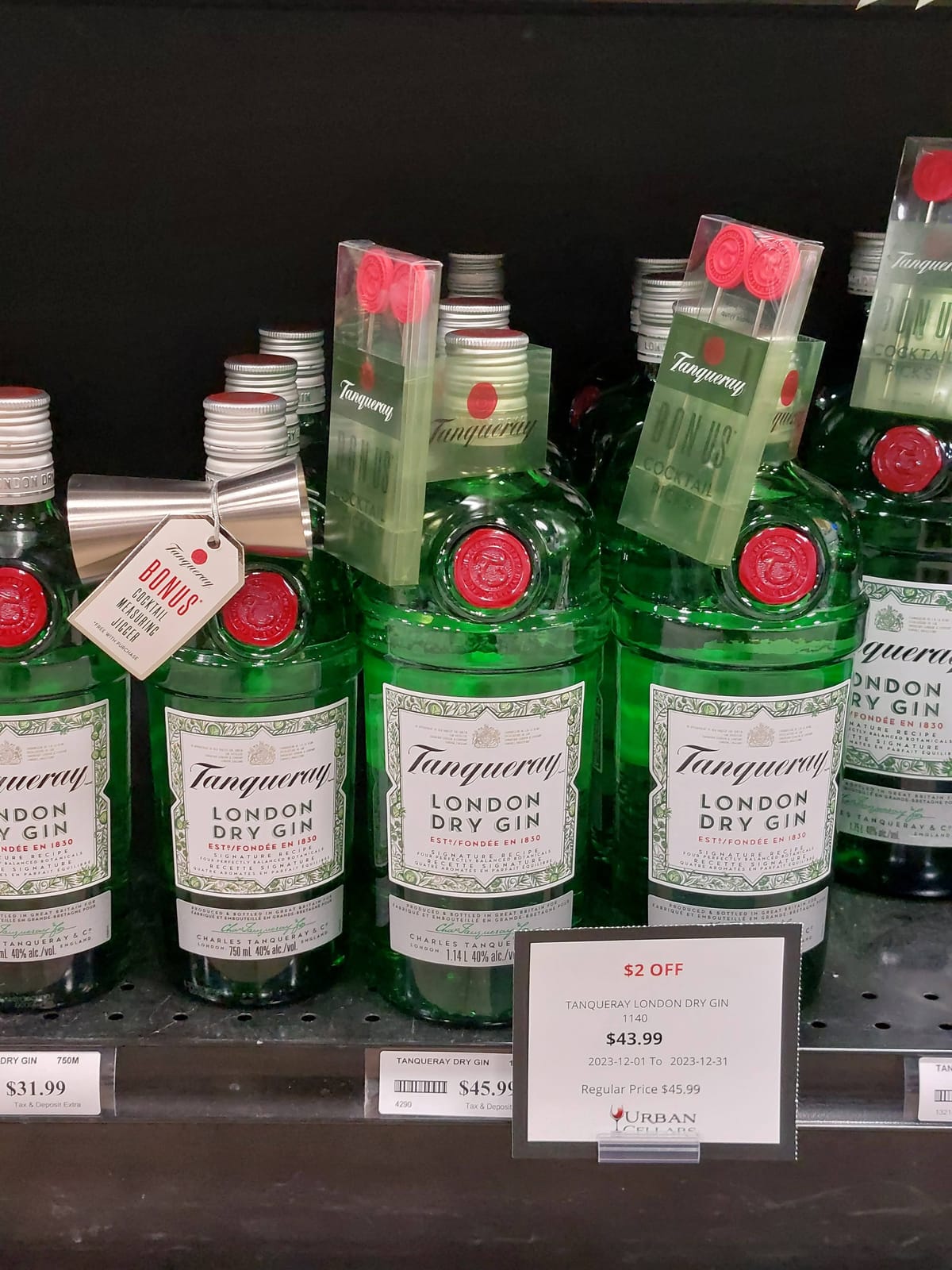 Tanqueray at Total Wine