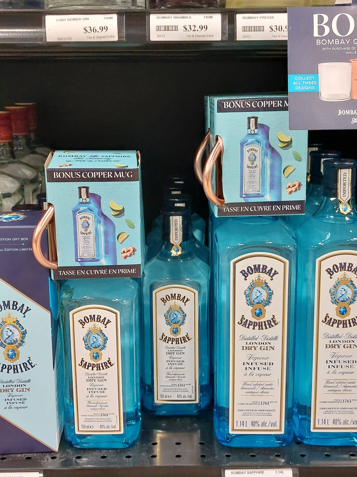 Bombay Sapphire at Total Wine