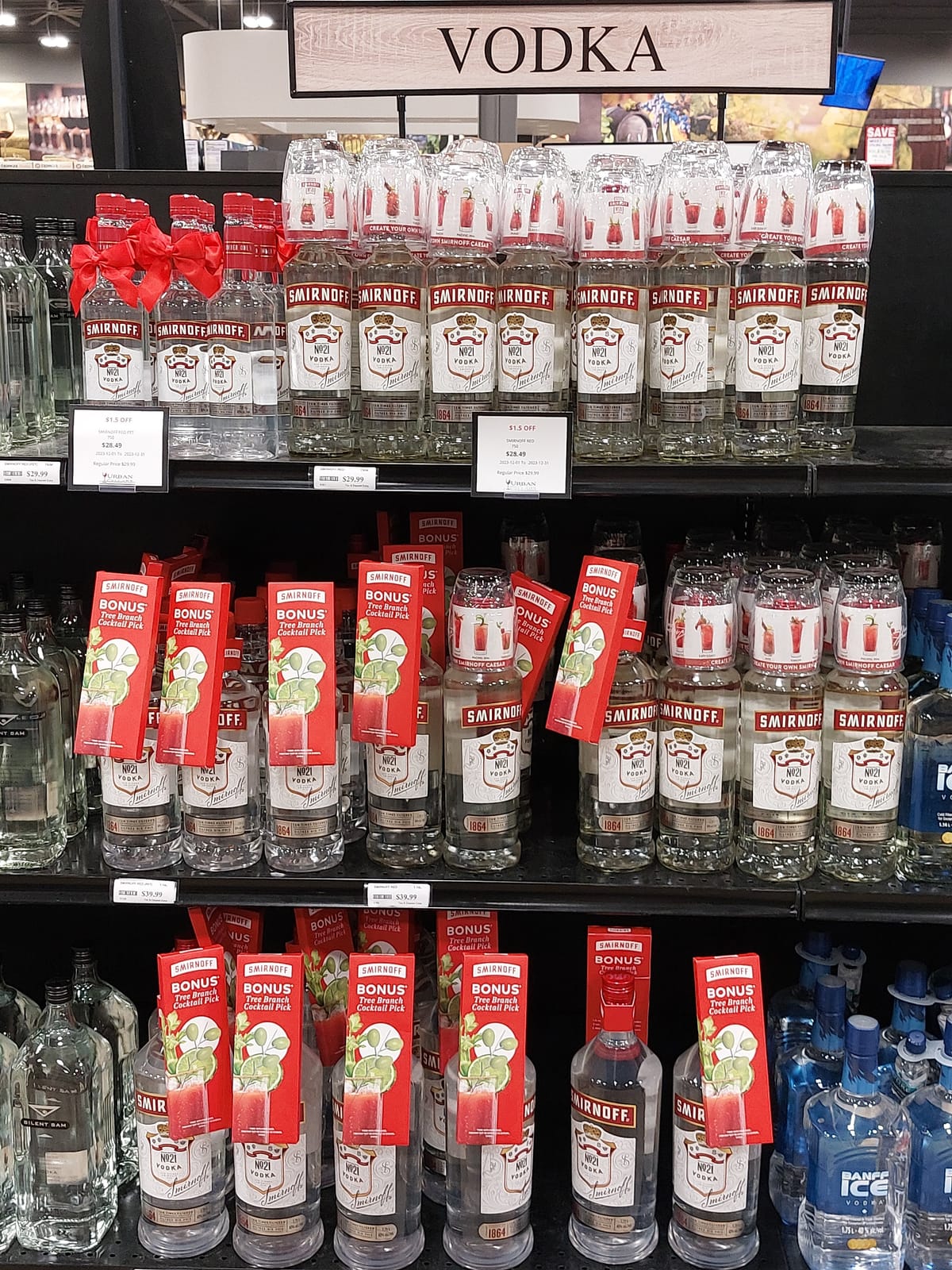Smirnoff at BC Liquor