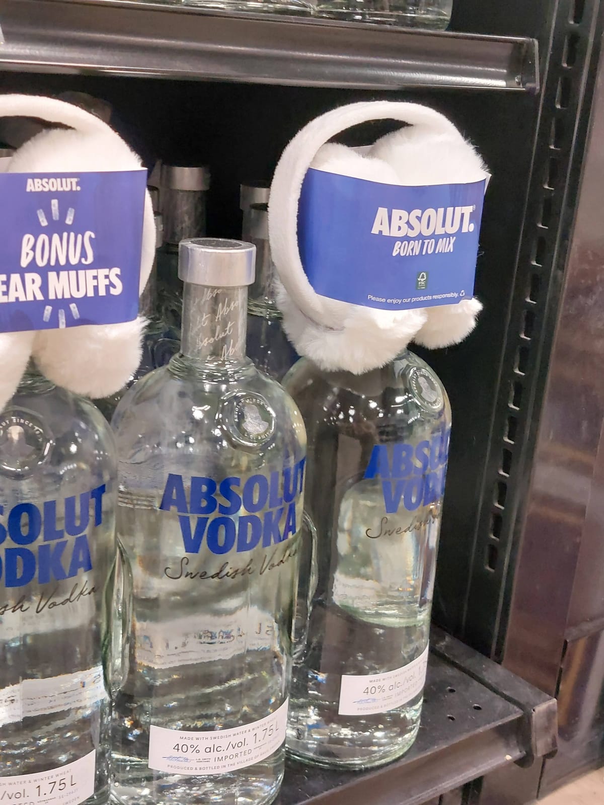 In-store display at Local Wine Shop