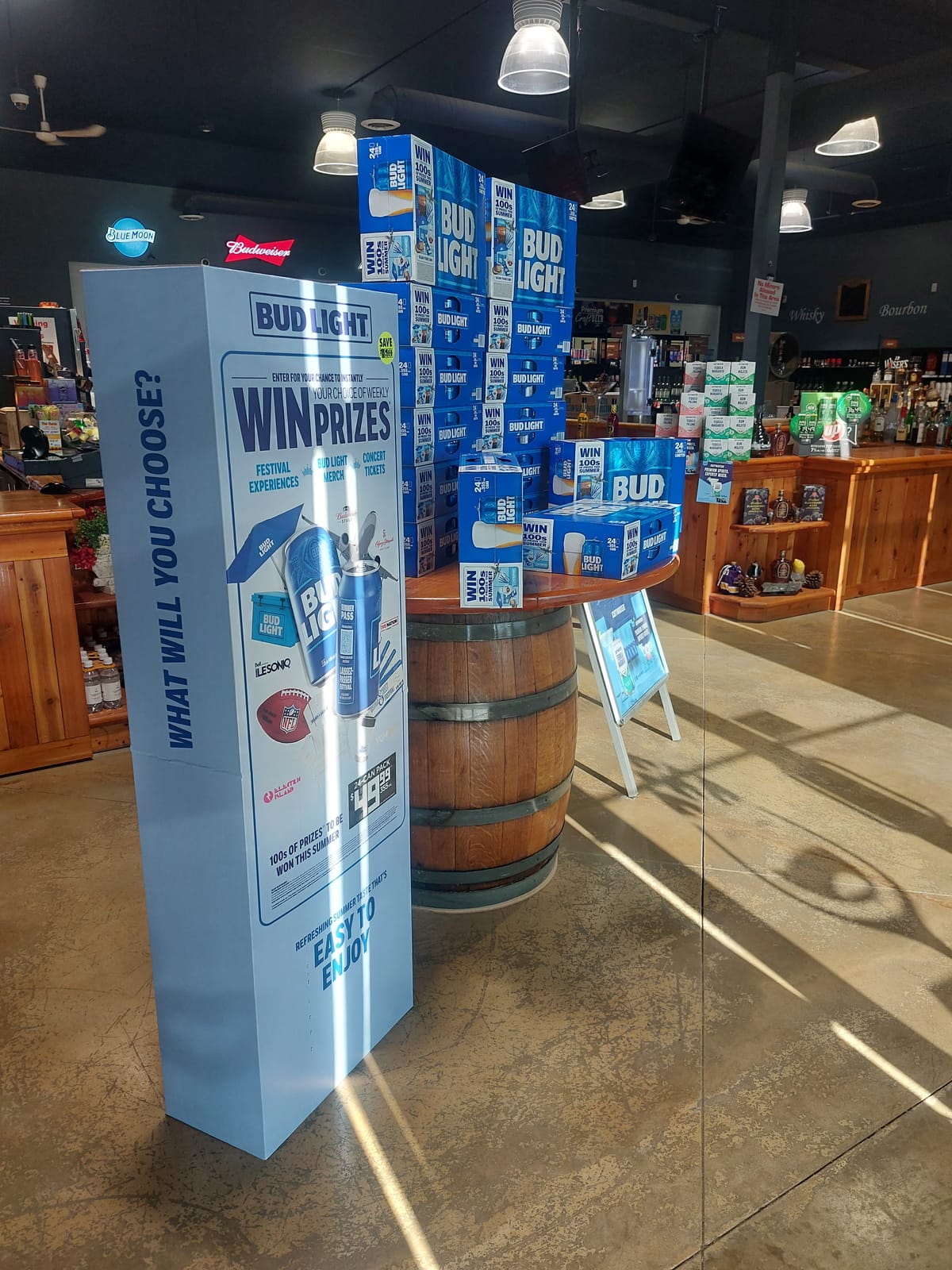 Bud Light at Local Wine Shop