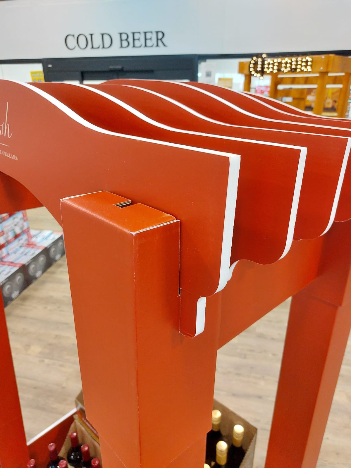In-store display at Systembolaget