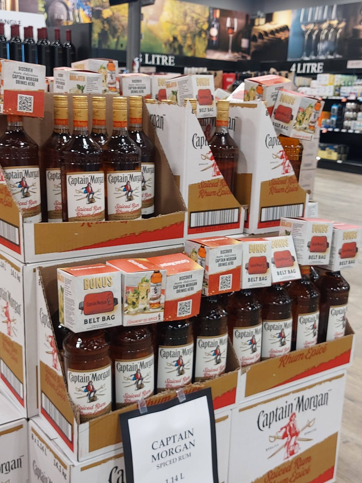 Captain Morgan at Local Wine Shop