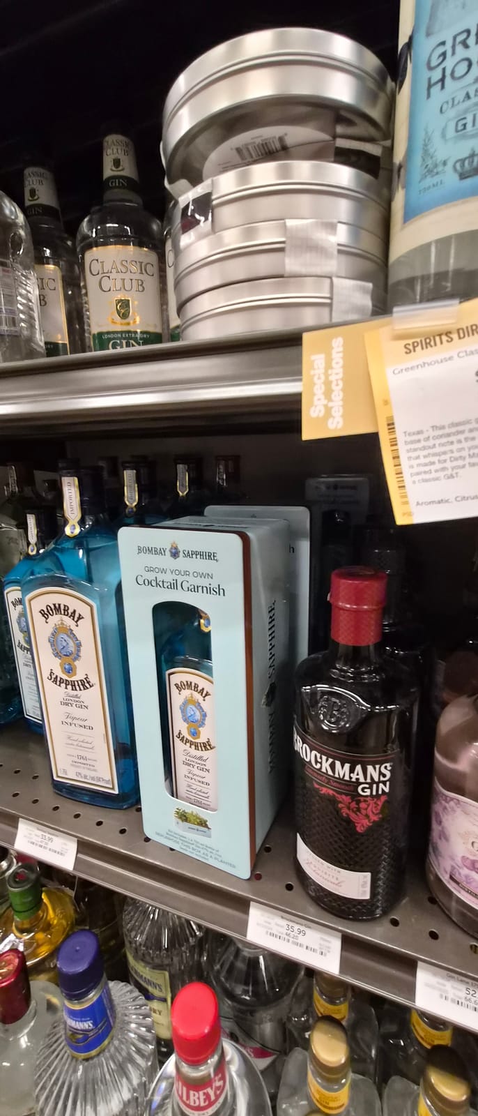 Bombay Sapphire at Total Wine