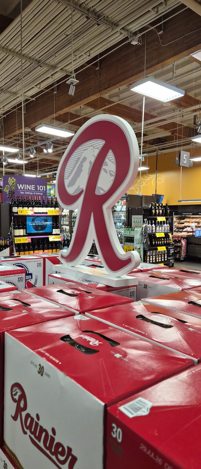 Rainier at Local Wine Shop
