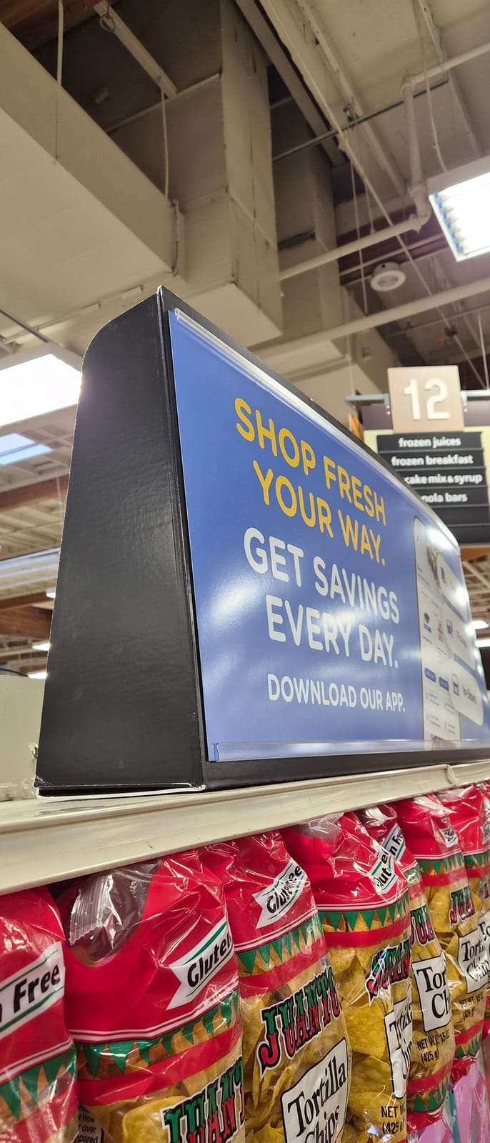 In-store display at SLGA