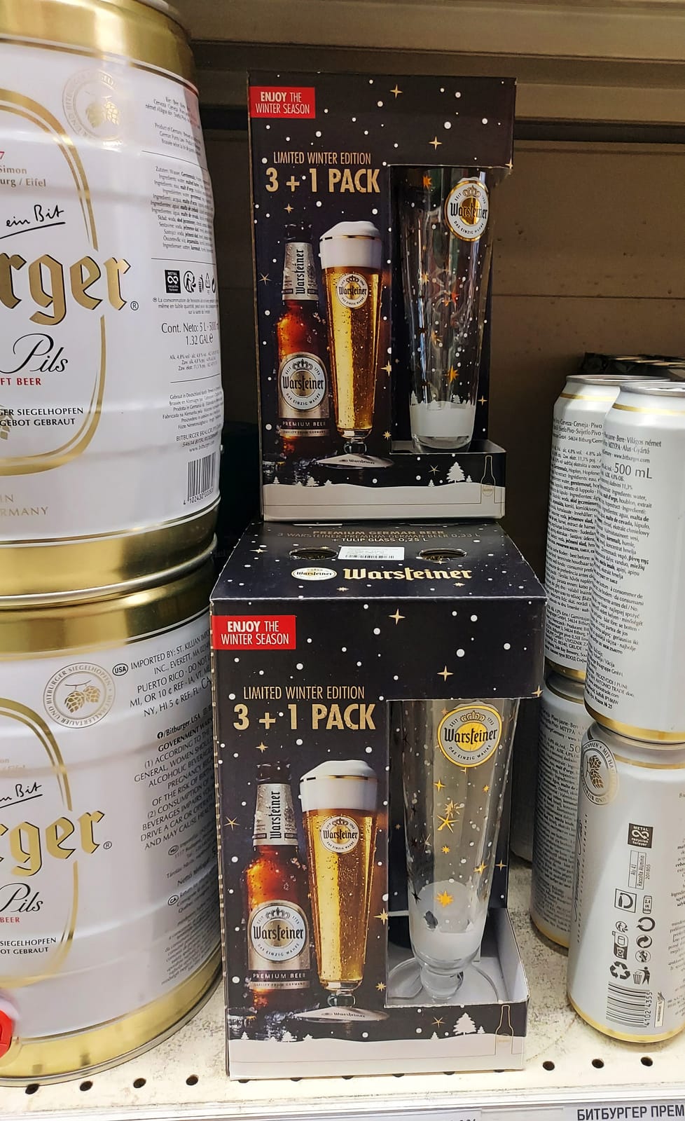 Warsteiner at Local Wine Shop