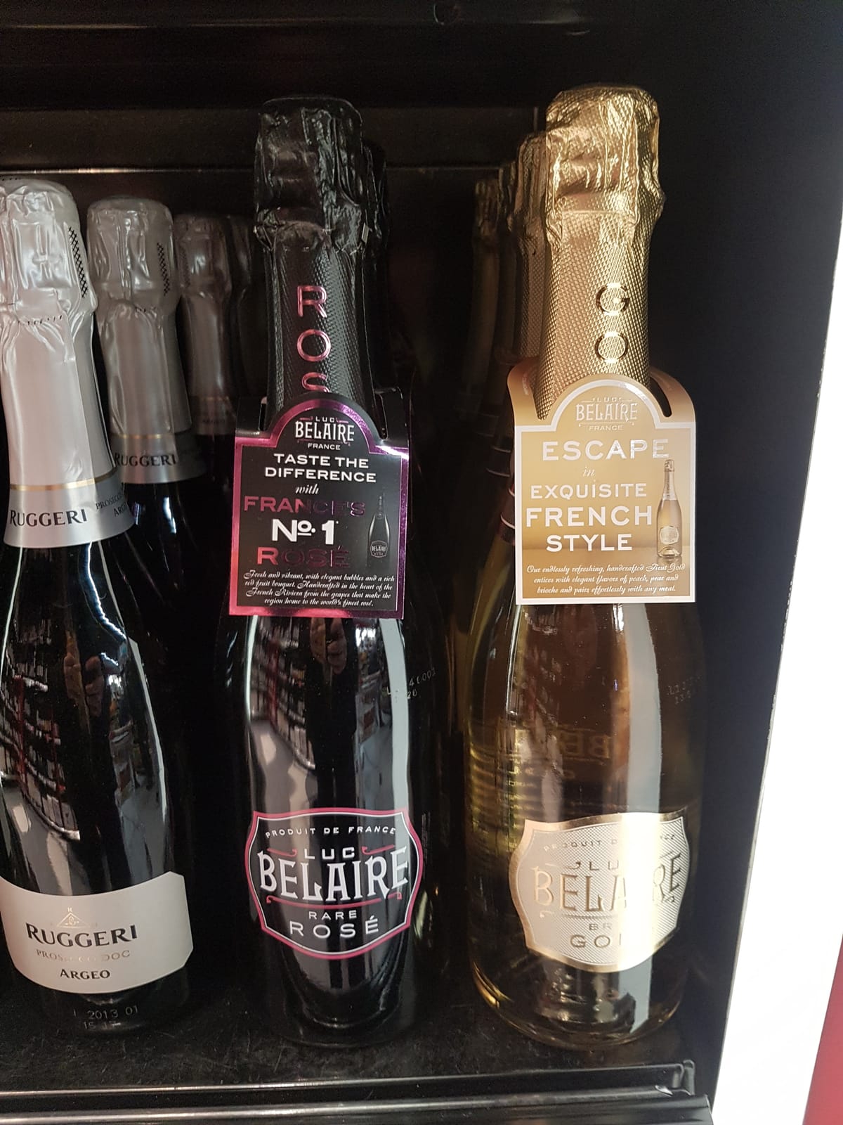 Luc Belaire at Tesco Ireland