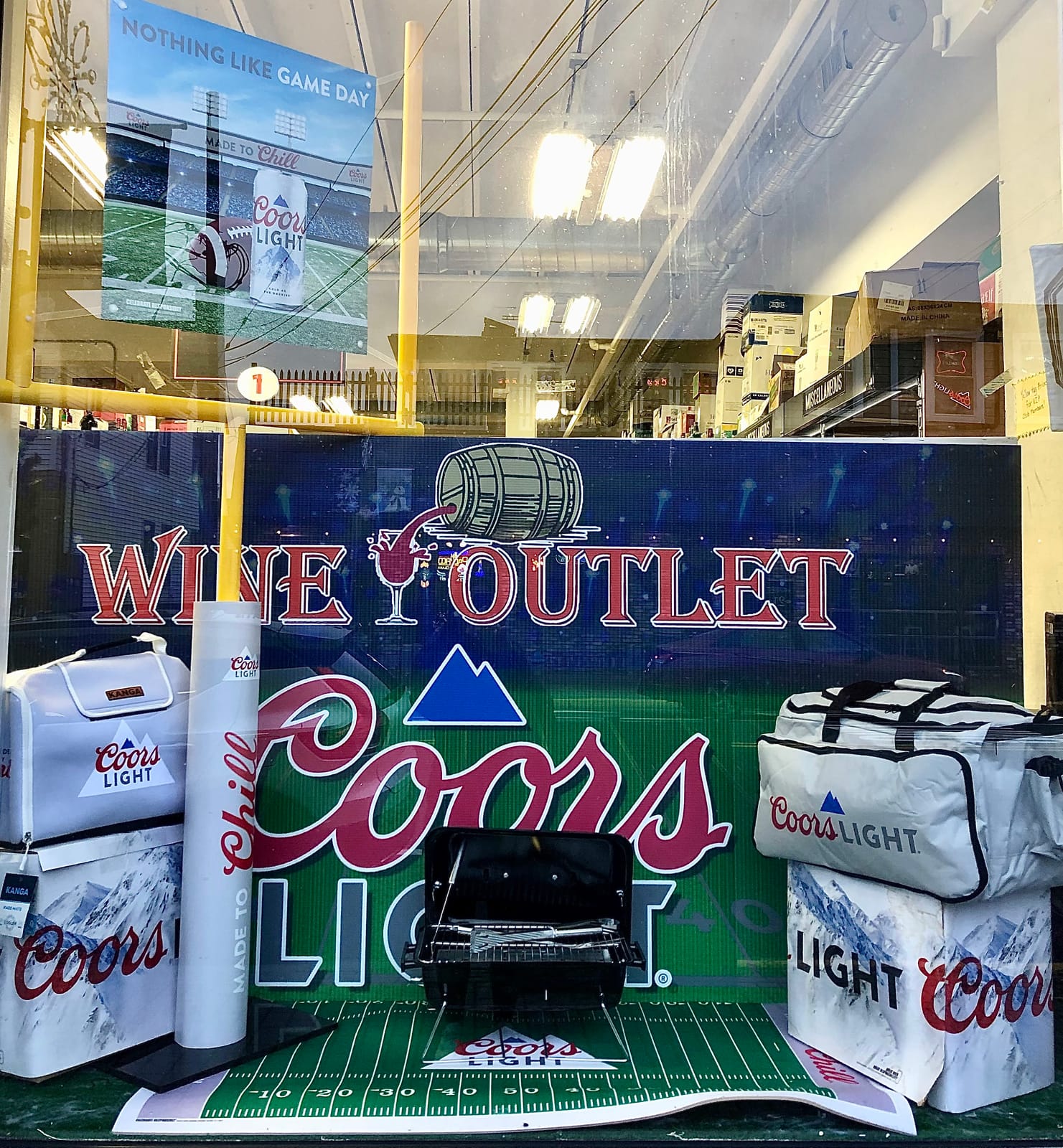 Coors Light at Local Wine Shop
