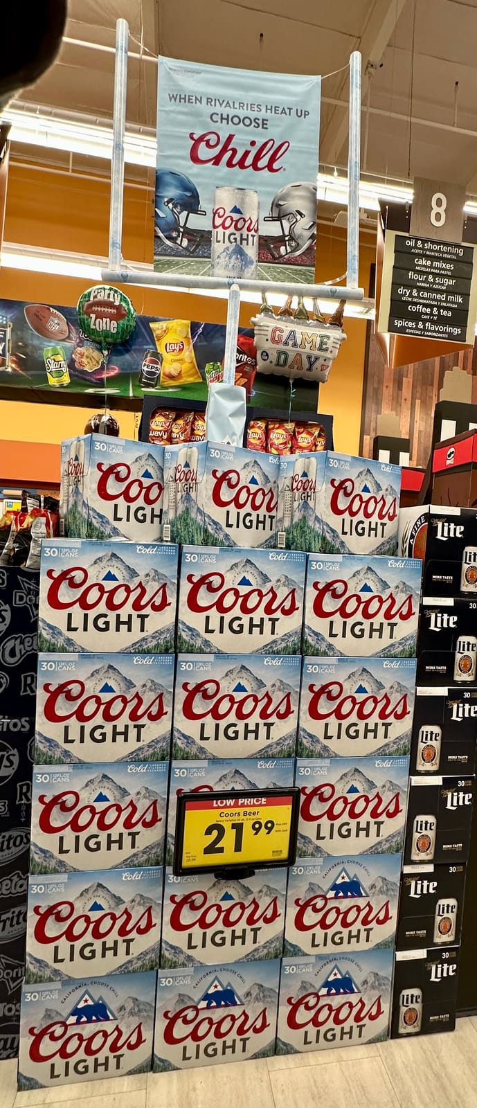 Coors Light at Local Wine Shop
