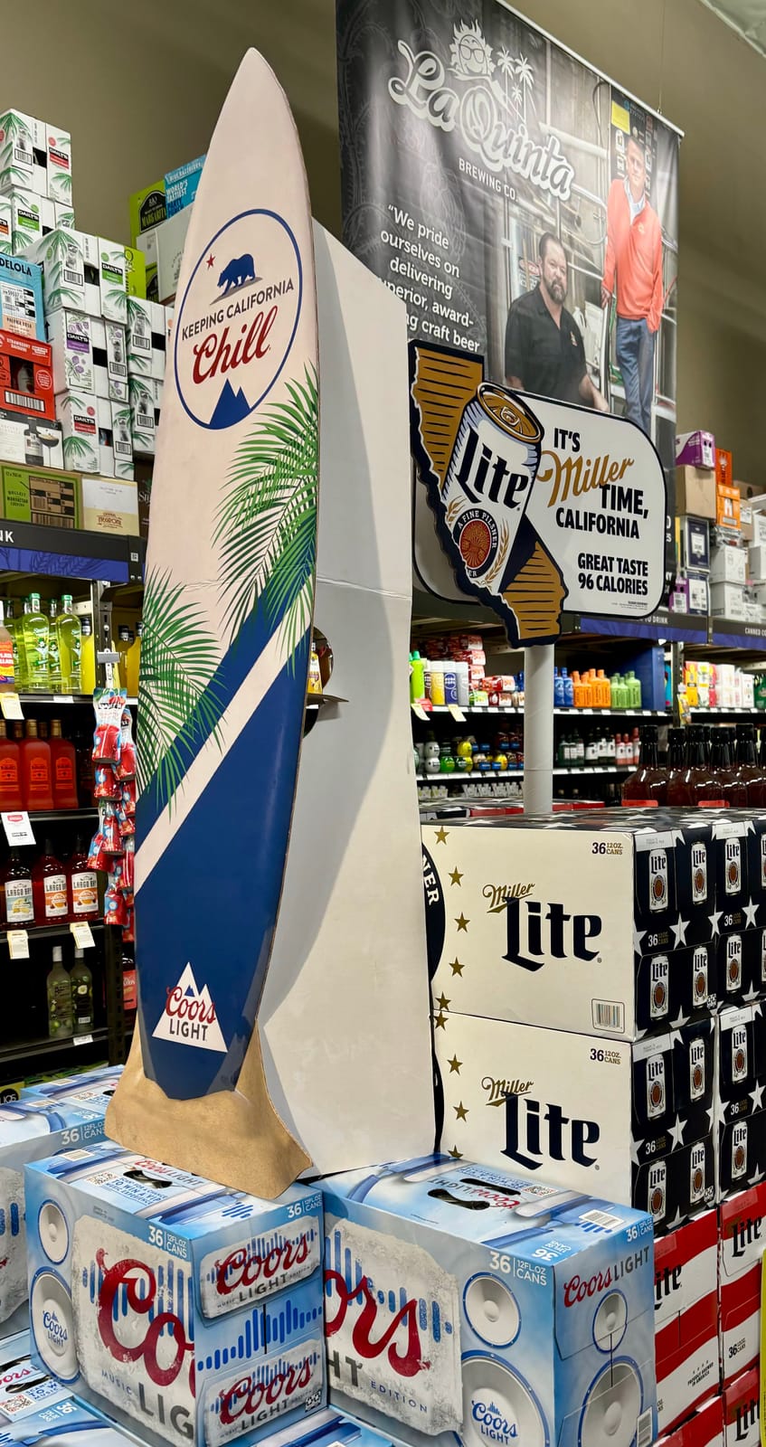 Coors Light at Local Wine Shop