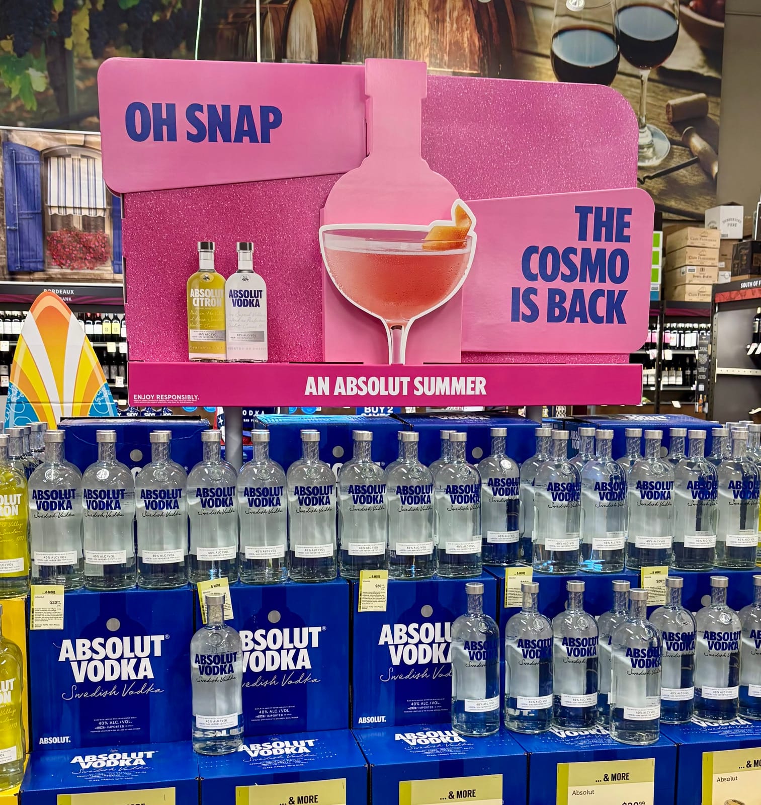 Absolut at Local Wine Shop
