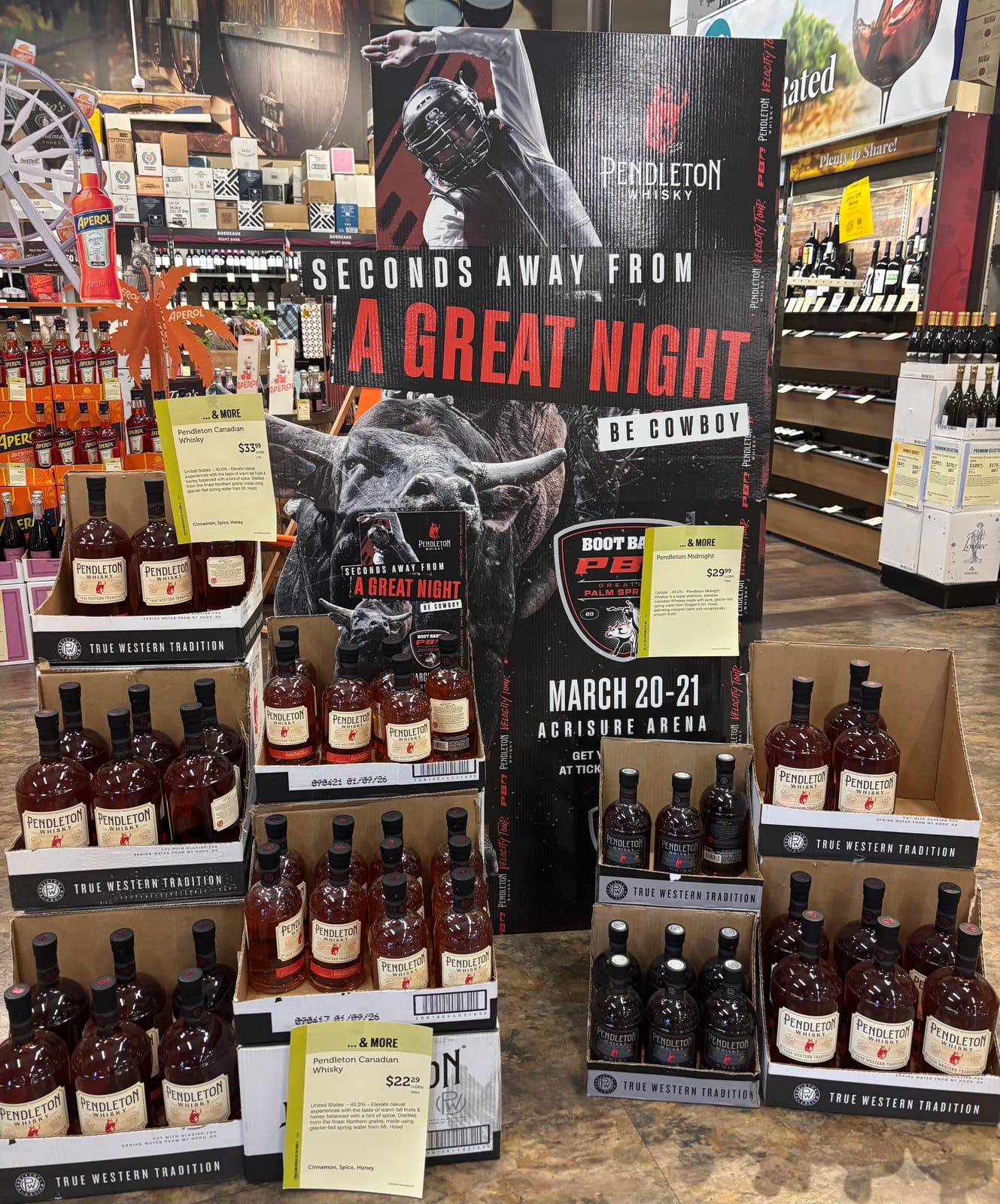 Pendleton at Local Wine Shop