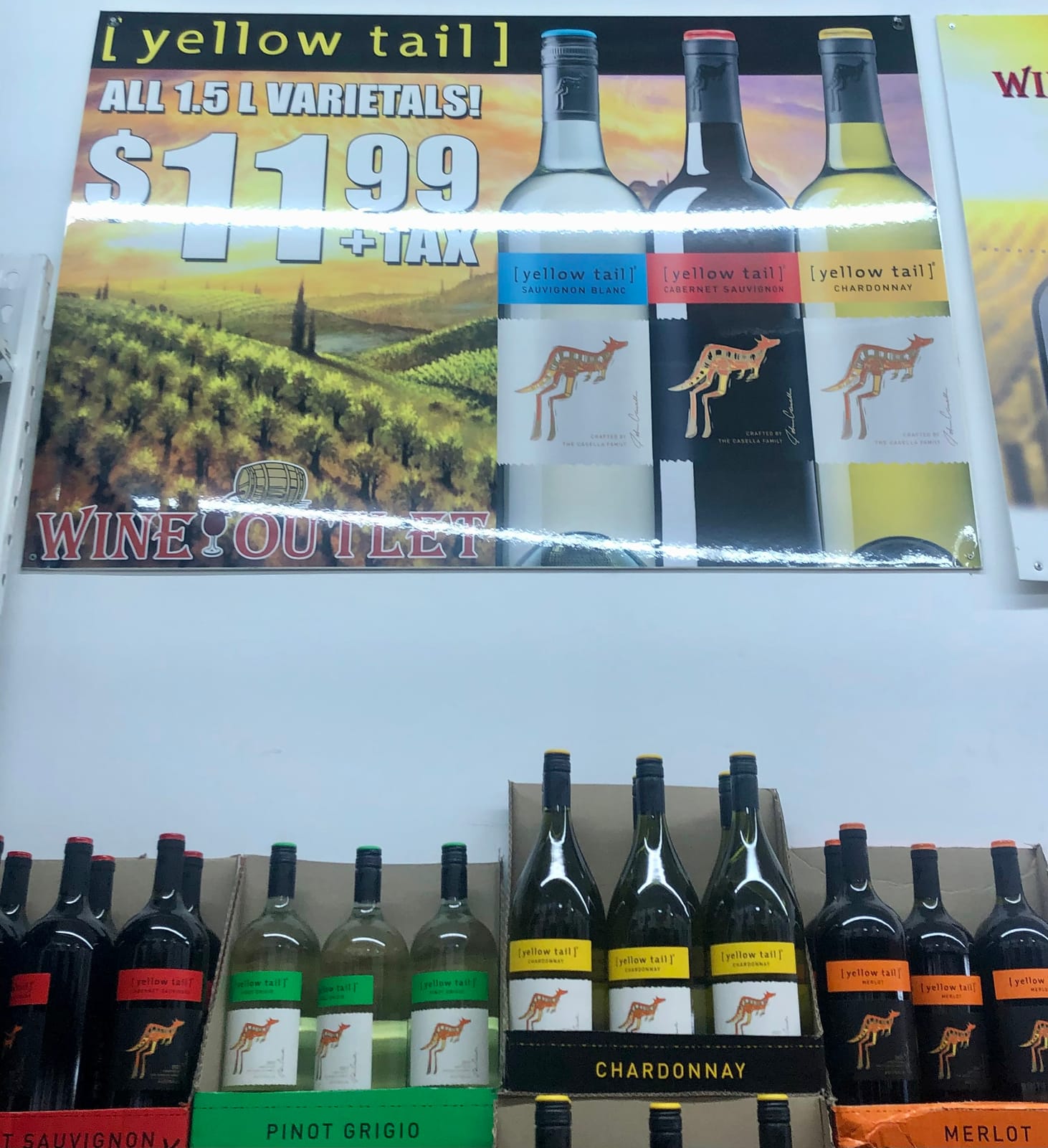 Yellow Tail at Total Wine