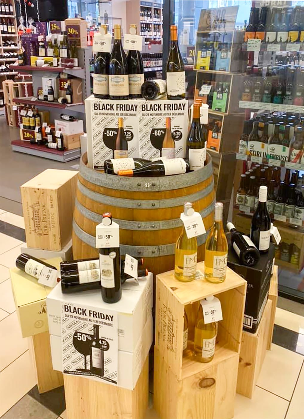 In-store display at Tesco Ireland