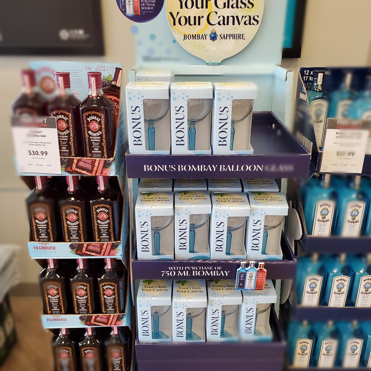 Bombay Sapphire at Total Wine